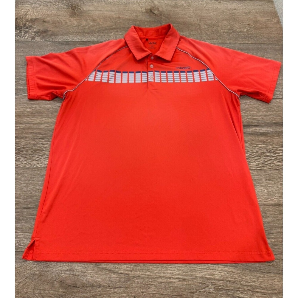 Adidas Adizero‎ Golf Polo Shirt Red Men's Size Large